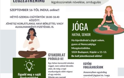 A légzéstréning szeptemberi témája:az orrdugulás