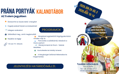 Prána Portyák kalandtábor a nyári szünetben